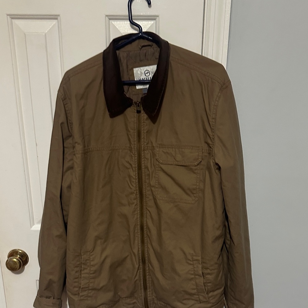 Levi's Tan Jacket with Dark Brown Collar
